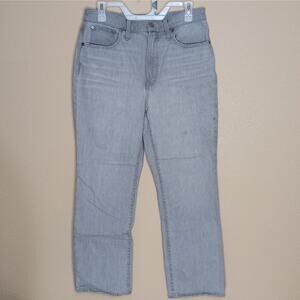 Madewell Slim Demi Boot Jeans Womens Size 29 Gray Dekalb Wash High Rise Denim